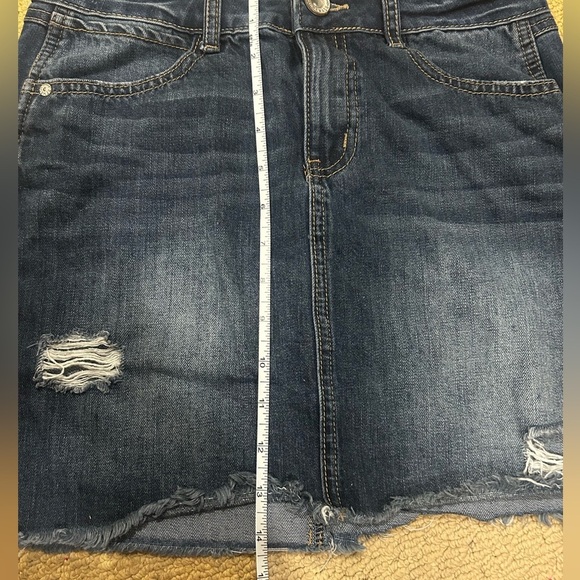 Rewash Women’s Blue A-Line Mini Skirt Sz. 3/26 - Picture 6 of 7